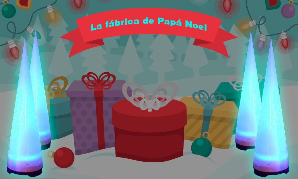 Luz y aromas en la fábrica de papá noel en el molar