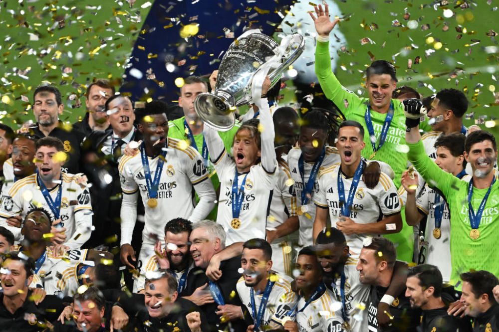 Celebración de la Champions del Real Madrid en Santiago Bernabéu